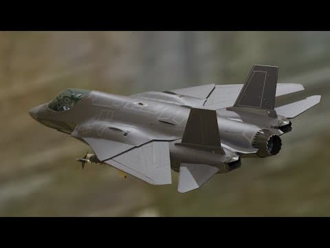 Custom Fighter Jet with Cockpit-Rigged-Editable Decal Texts media 20