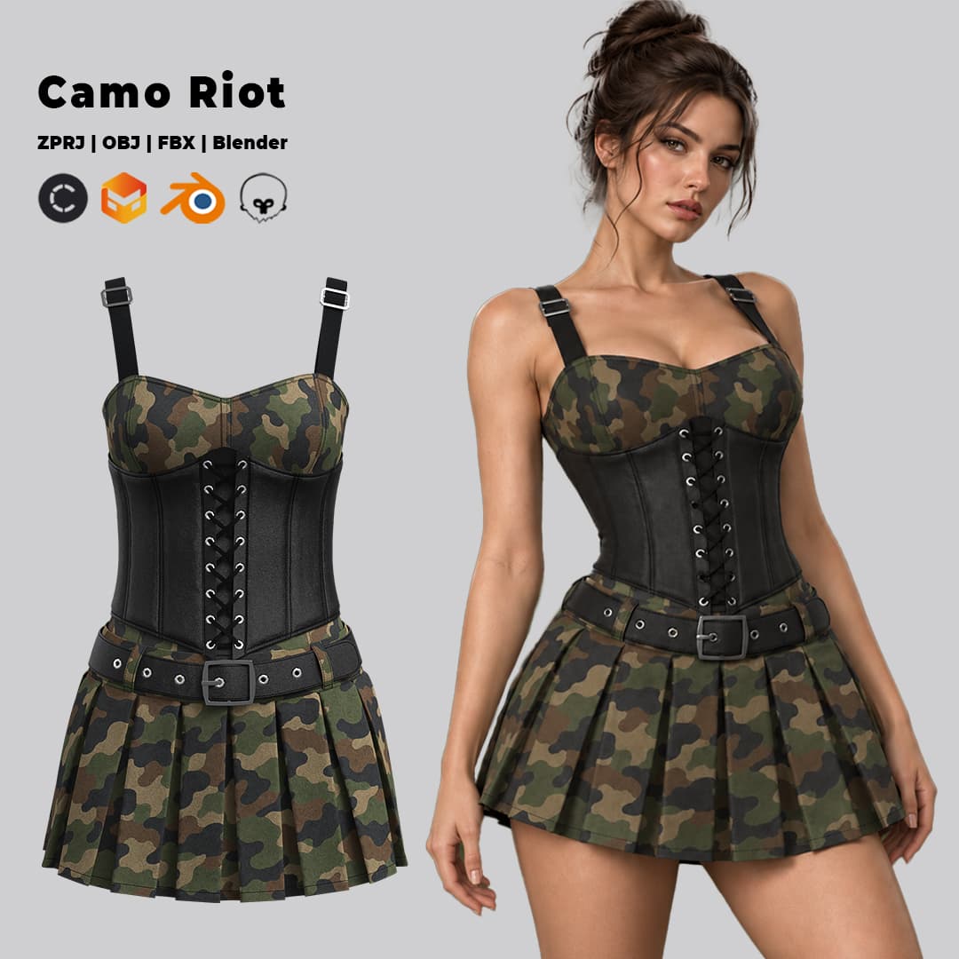 Camo Riot Military Punk
