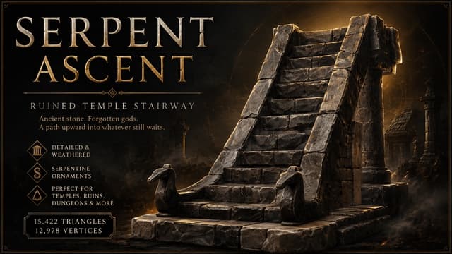 Serpent Ascent - Ruined Temple Stairway