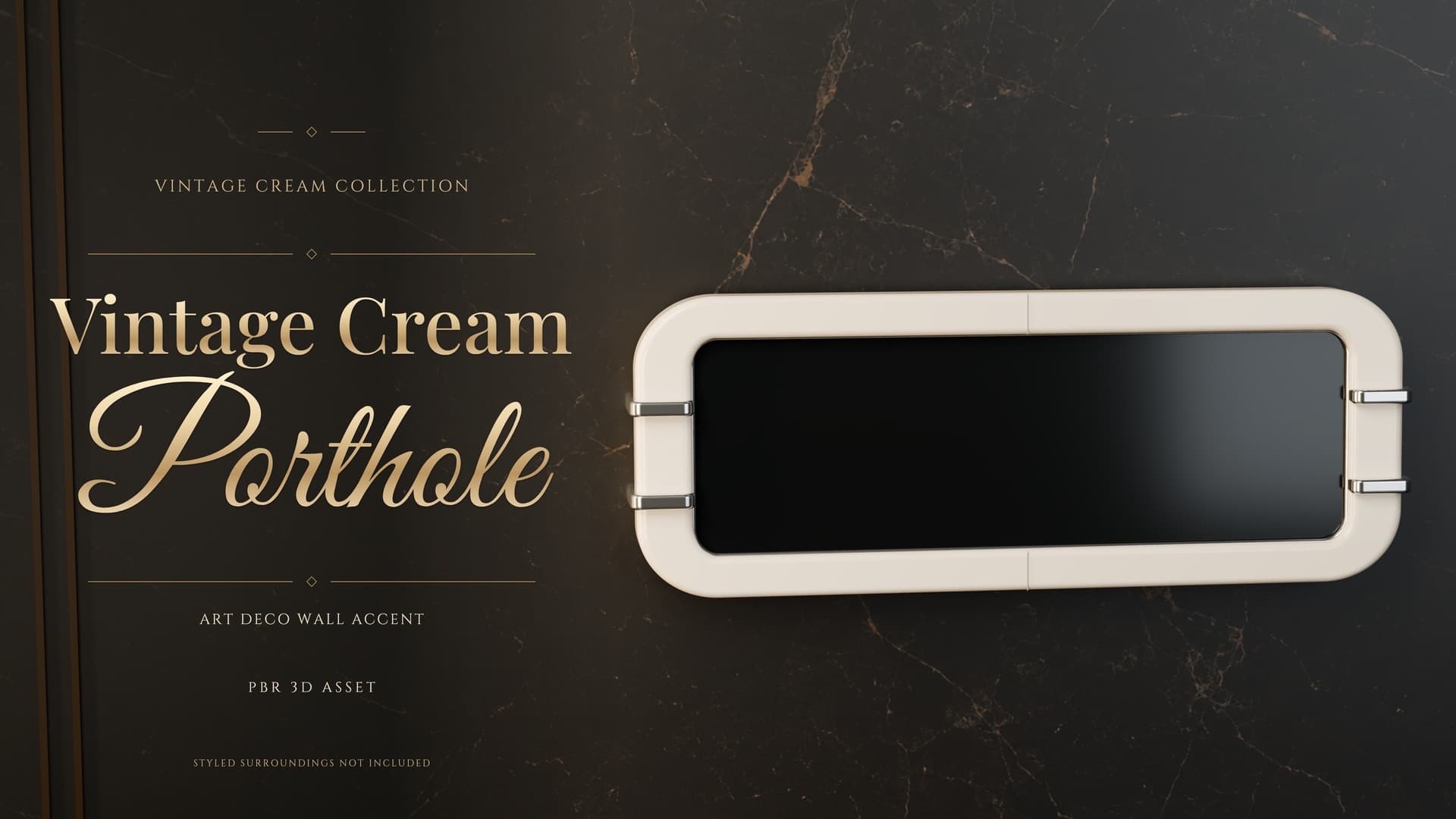 Vintage Cream Porthole