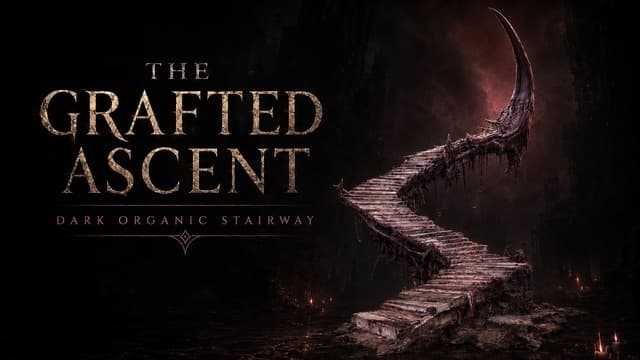 The Grafted Ascent – Dark Organic Horror Stairway