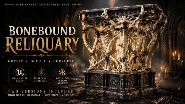 Bonebound Reliquary – Gothic Dark Fantasy Shrine