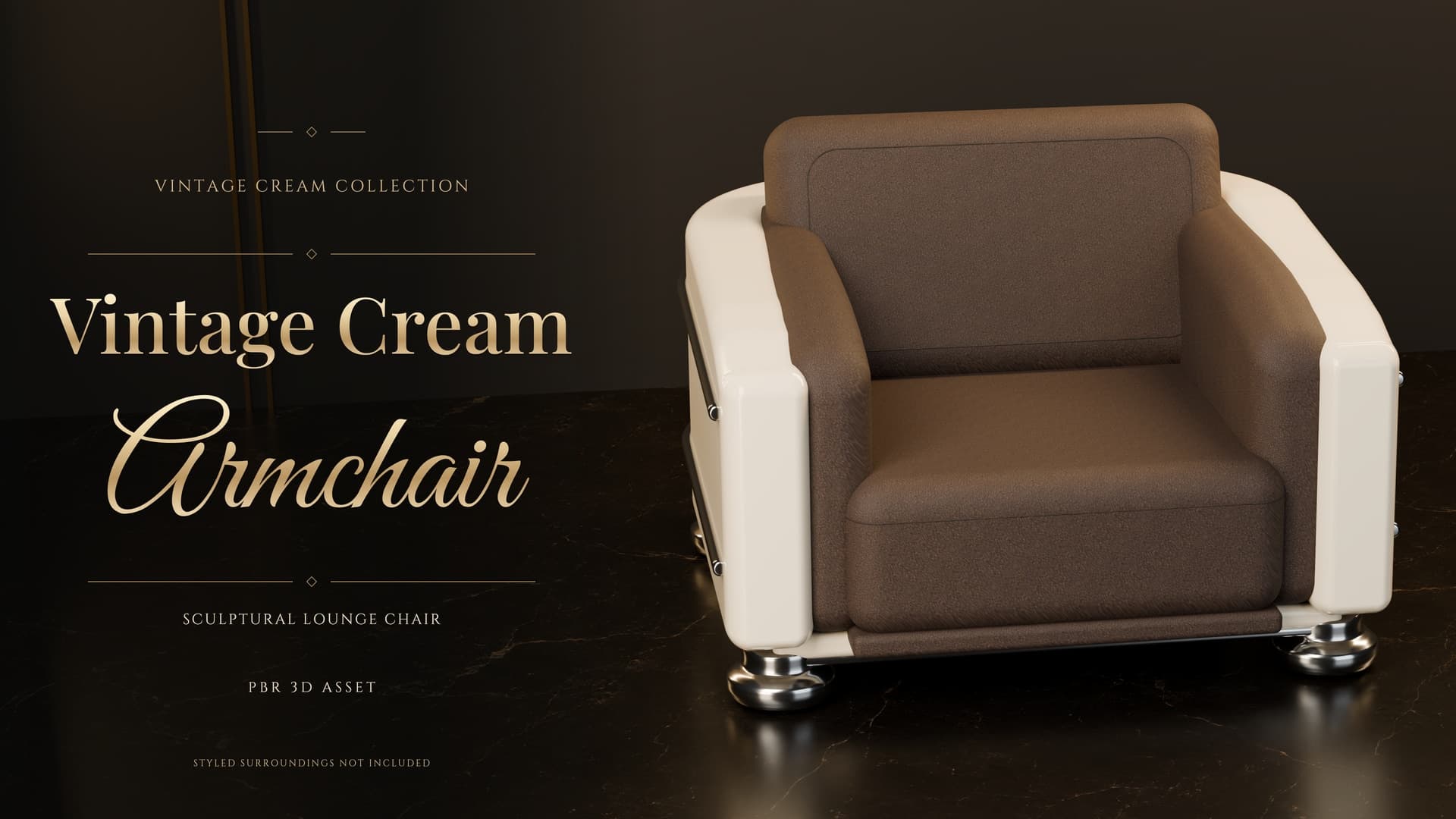Vintage Cream Armchair