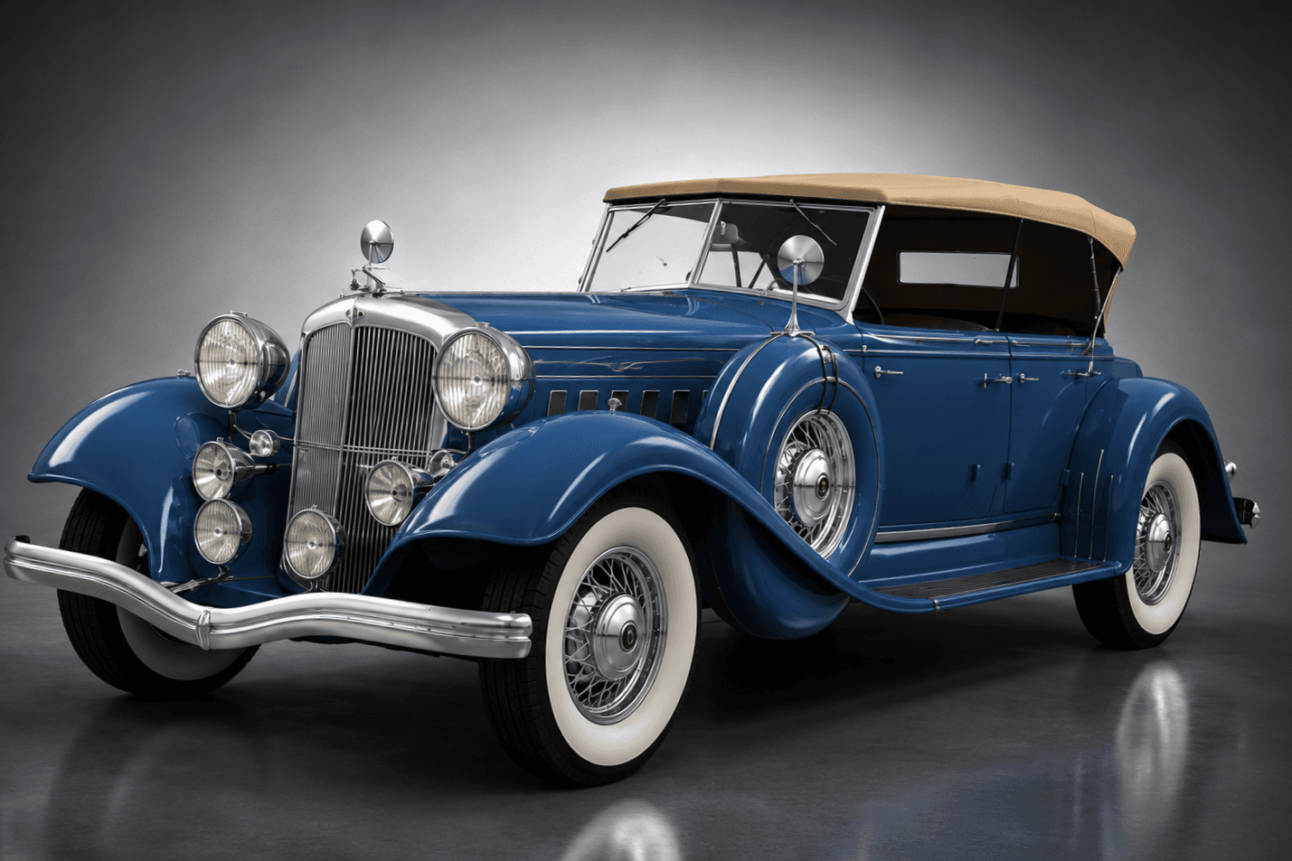 Chrysler Imperial Classic Luxury Roadster 3D Model
