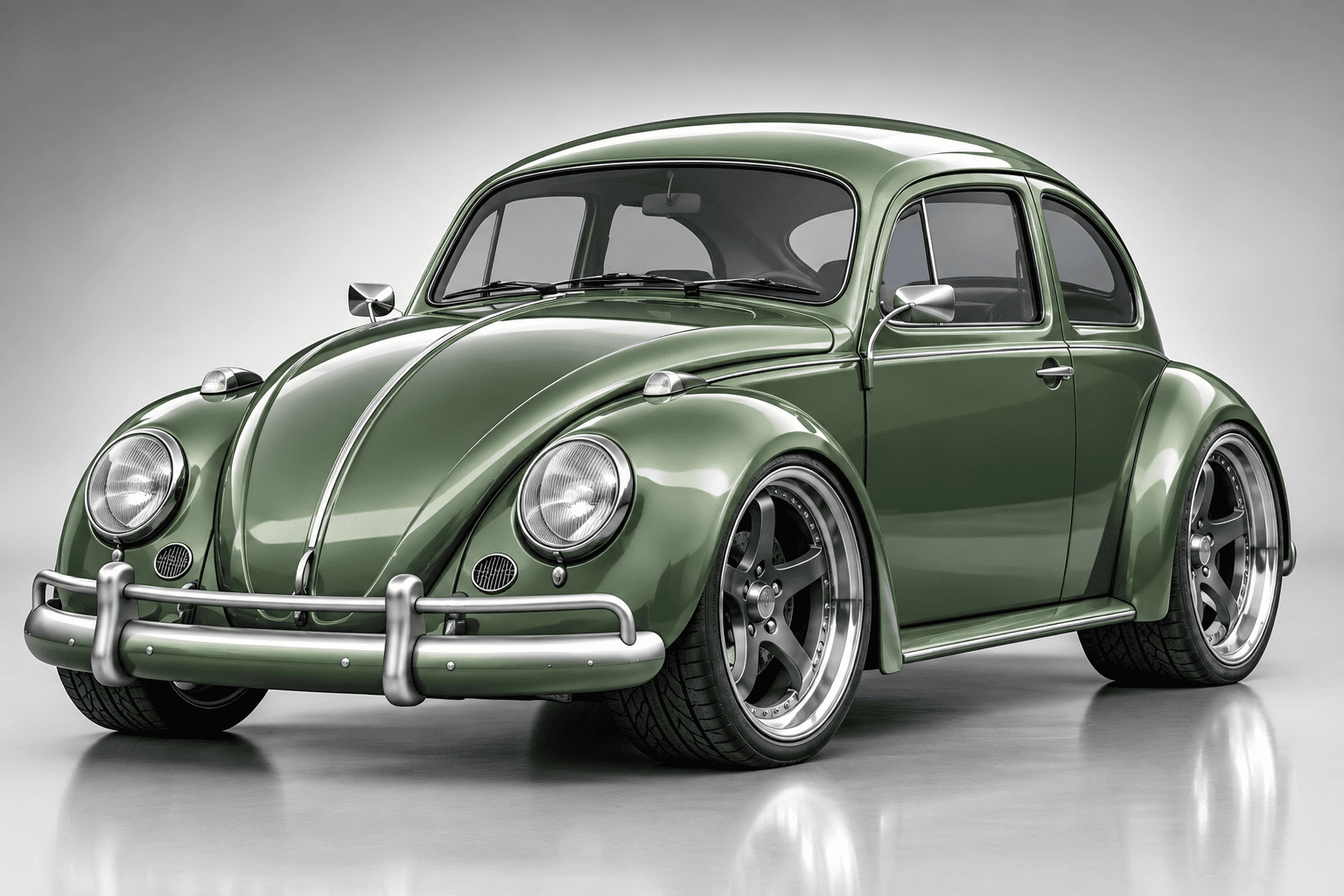 VW Beetle 1300 1963 Vintage Car 3D Model