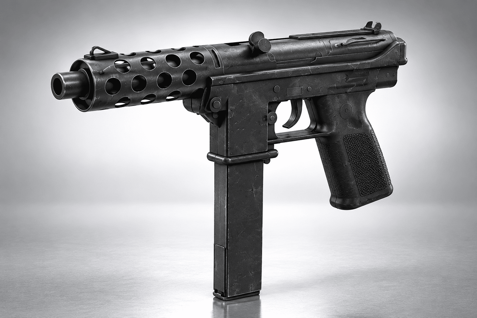 Intratec TEC-9 Semi-Automatic Pistol 3D Model