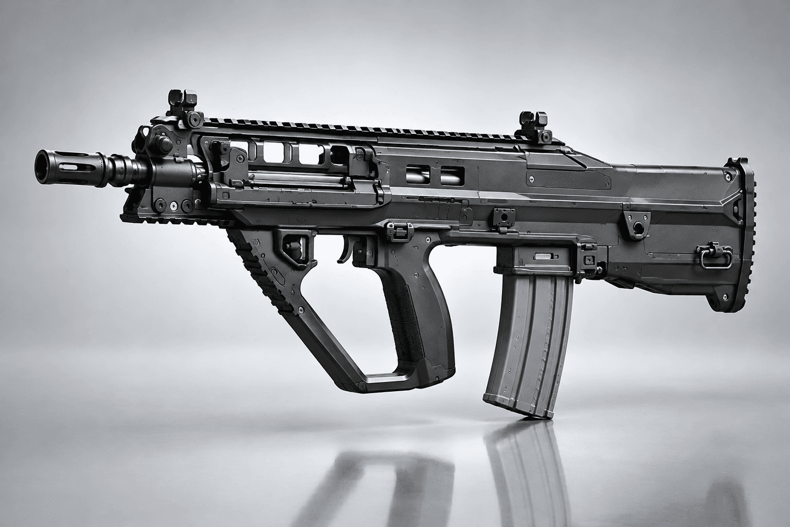 EF88 F90 Bullpup Assault Rifle 3D Model