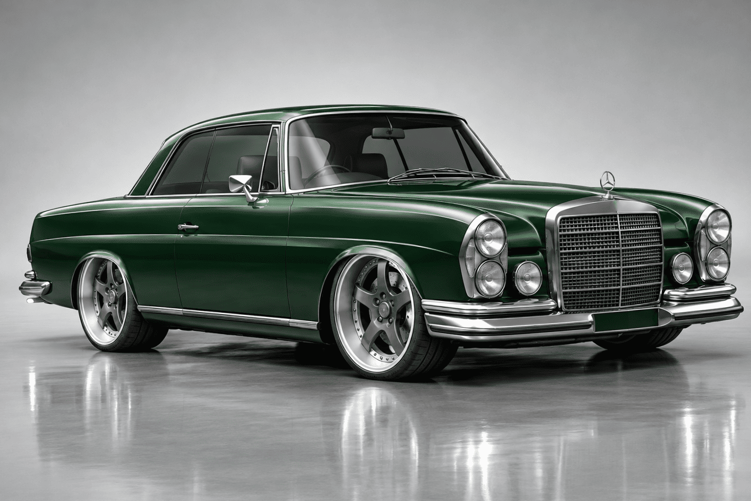 Mercedes-Benz SE280 Classic Luxury Sedan 3D Model