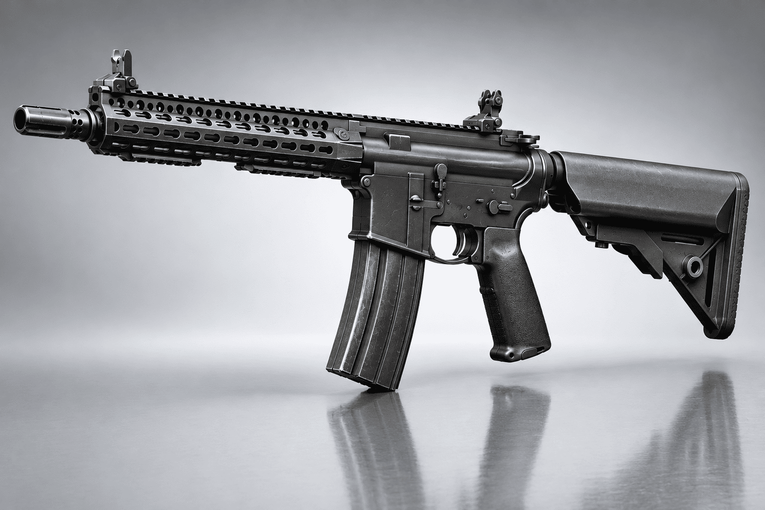 BCM MK1 Modular Assault Rifle 3D Model
