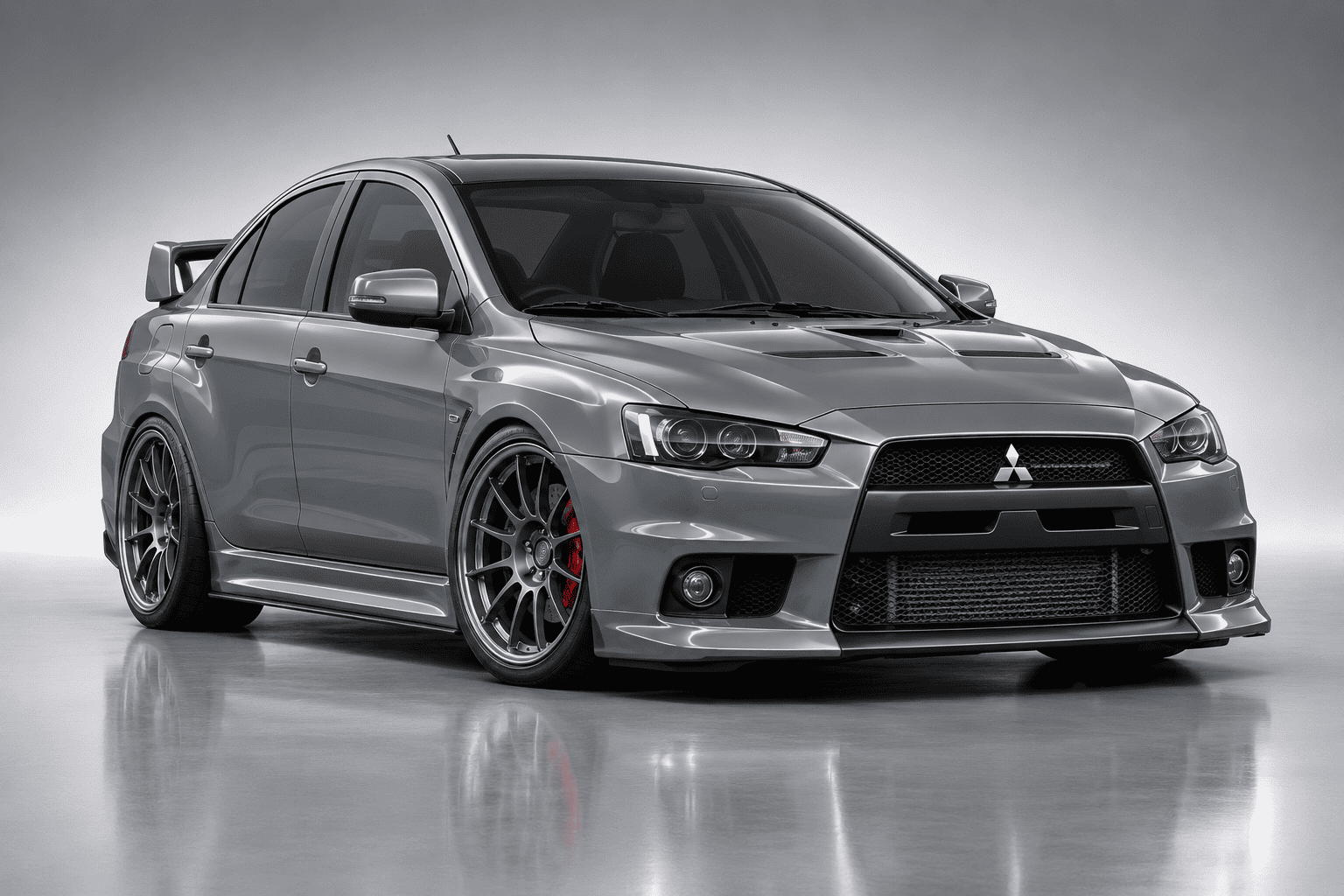 Mitsubishi Lancer Evolution X 2014 Sports Sedan 3D Model
